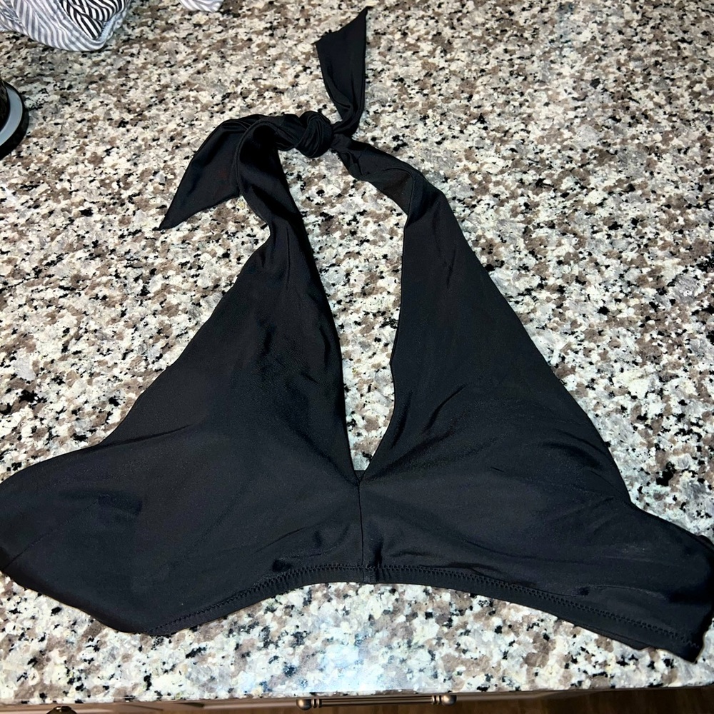 aerie black bikini top
